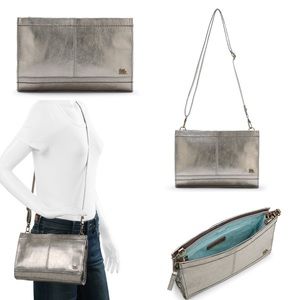 The Sak Iris Demi Clutch Pyrite Metallic Crossbody